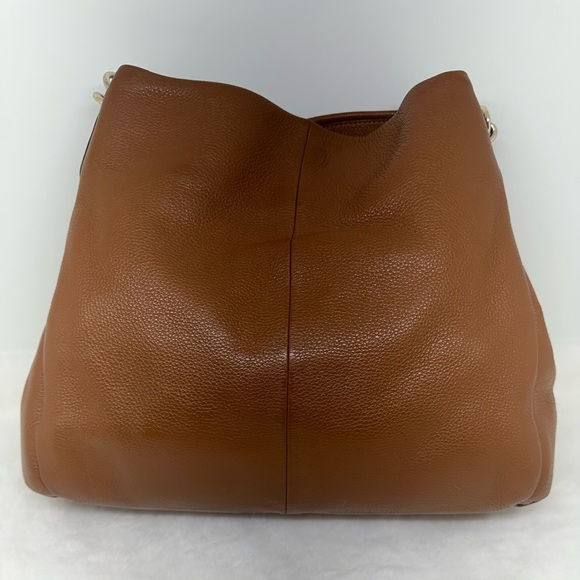 Coach F35723 Phoebe Brown Pebbled leather Large Shoulder Bag Pre-owned. - Picture 4 of 13